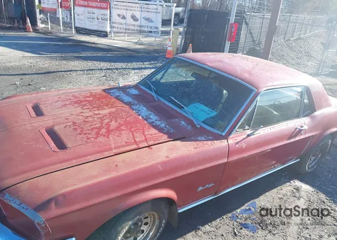 1968 Ford Mustang from USA, damaged, VIN 8T01C198605